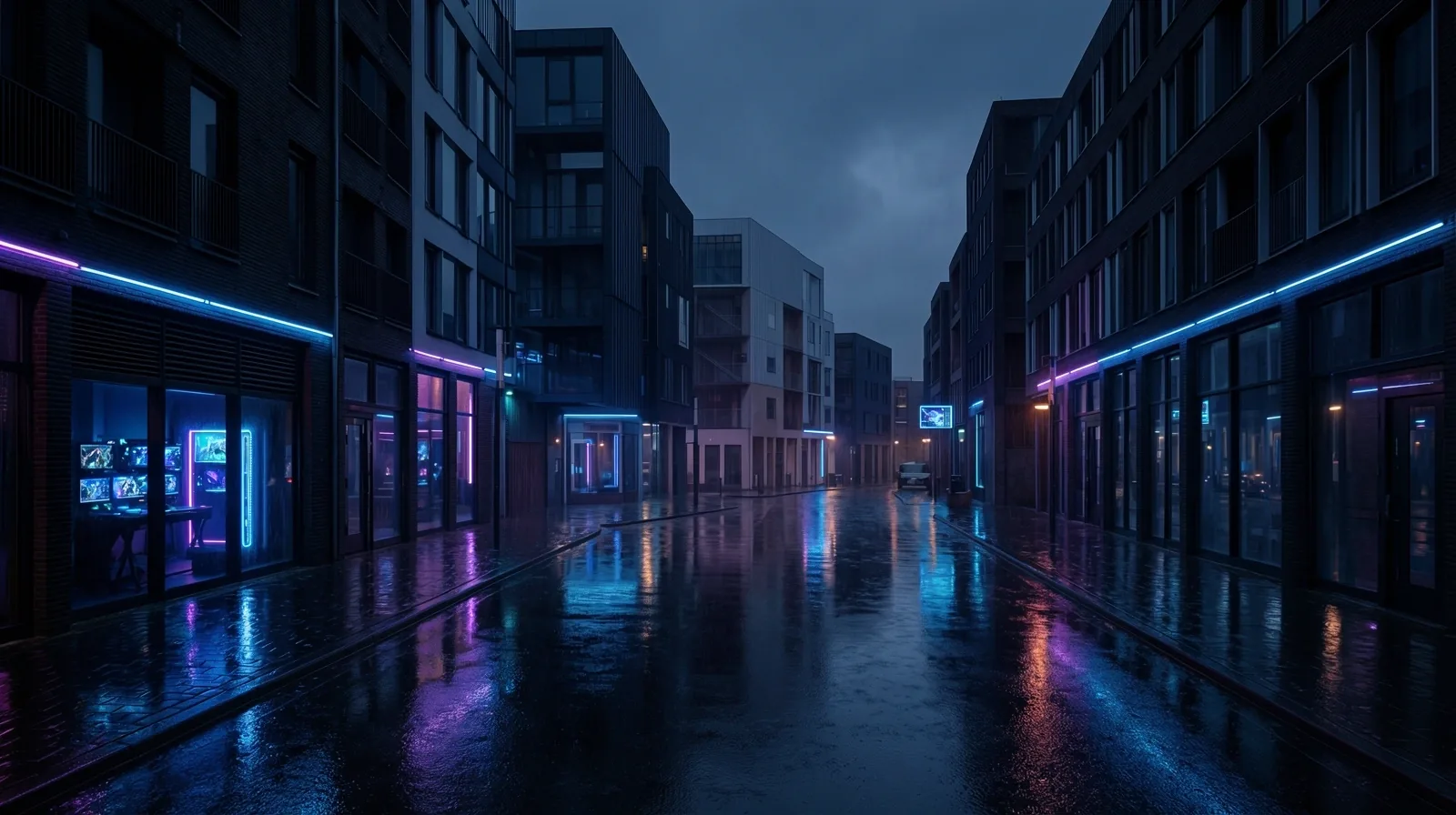 Rotterdam 3 AM atmosphere